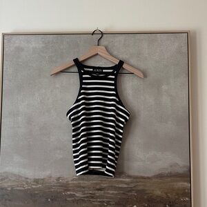 J. Crew Black Ribbed Tank